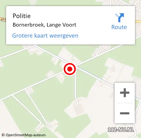 Locatie op kaart van de 112 melding: Politie Bornerbroek, Lange Voort op 24 juni 2019 14:23