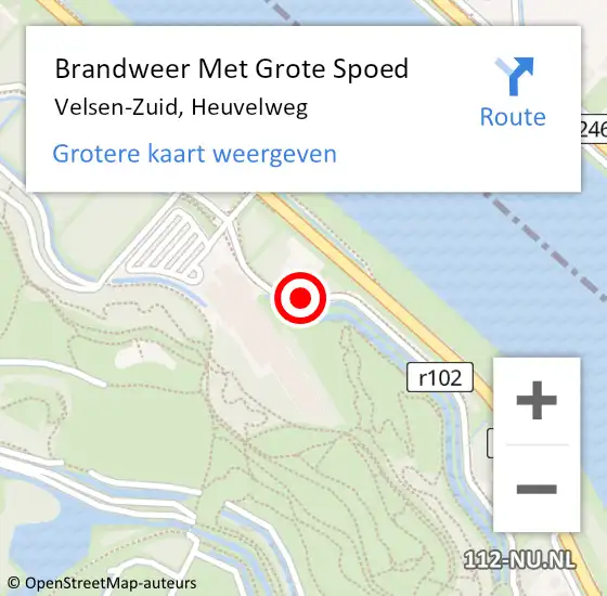 Locatie op kaart van de 112 melding: Brandweer Met Grote Spoed Naar Velsen-Zuid, Heuvelweg op 25 juni 2019 06:11