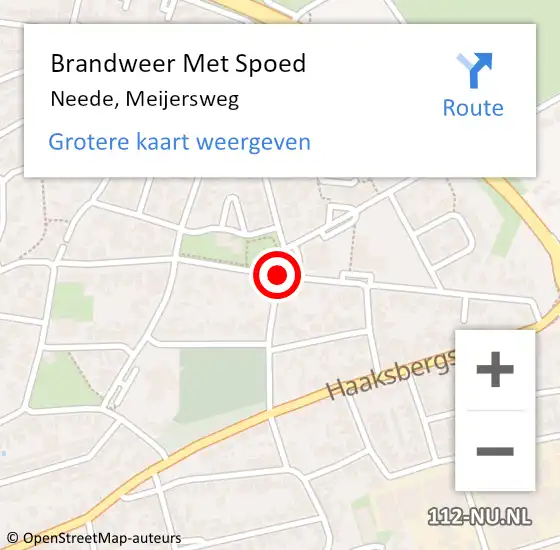 Locatie op kaart van de 112 melding: Brandweer Met Spoed Naar Neede, Meijersweg op 27 juni 2019 10:55