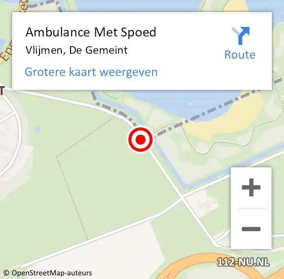 Locatie op kaart van de 112 melding: Ambulance Met Spoed Naar Vlijmen, De Gemeint op 29 juni 2019 06:37