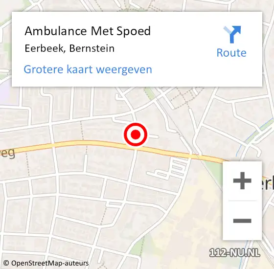 Locatie op kaart van de 112 melding: Ambulance Met Spoed Naar Eerbeek, Bernstein op 29 juni 2019 20:28