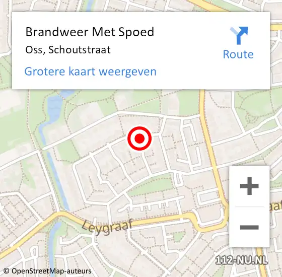 Locatie op kaart van de 112 melding: Brandweer Met Spoed Naar Oss, Schoutstraat op 30 juni 2019 10:16