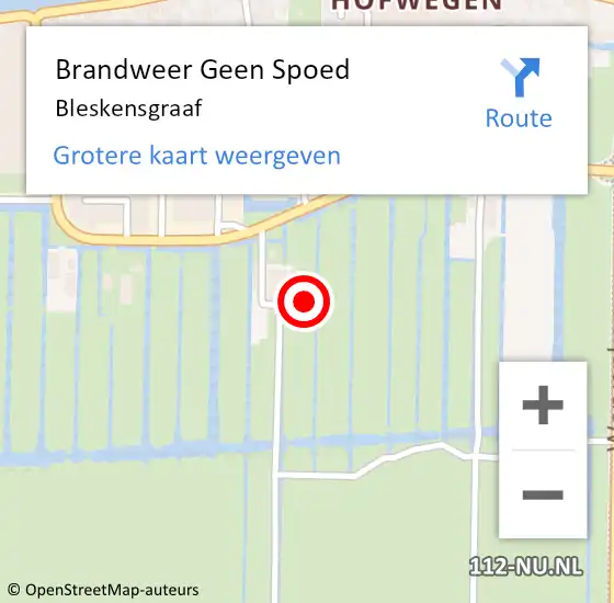 Locatie op kaart van de 112 melding: Brandweer Geen Spoed Naar Bleskensgraaf op 1 juli 2019 12:21