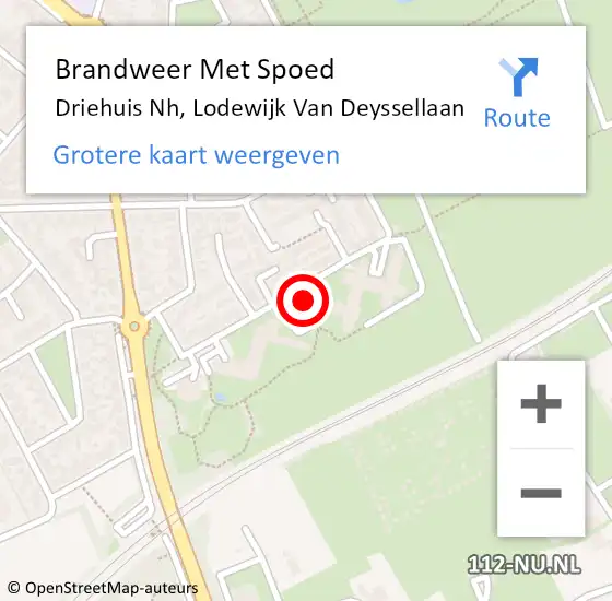 Locatie op kaart van de 112 melding: Brandweer Met Spoed Naar Driehuis Nh, Lodewijk Van Deyssellaan op 4 juli 2019 19:51