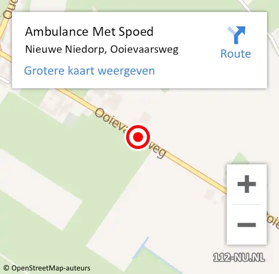 Locatie op kaart van de 112 melding: Ambulance Met Spoed Naar Nieuwe Niedorp, Ooievaarsweg op 4 juli 2019 21:16