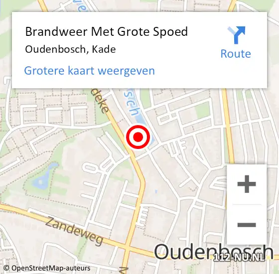 Locatie op kaart van de 112 melding: Brandweer Met Grote Spoed Naar Oudenbosch, Kade op 9 juli 2019 20:16