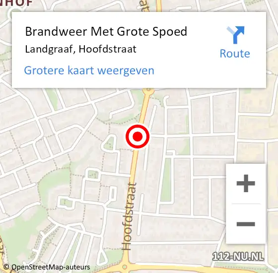 Locatie op kaart van de 112 melding: Brandweer Met Grote Spoed Naar Landgraaf, Hoofdstraat op 10 juli 2019 14:04