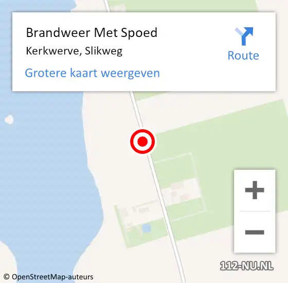 Locatie op kaart van de 112 melding: Brandweer Met Spoed Naar Kerkwerve, Slikweg op 11 juli 2019 21:12