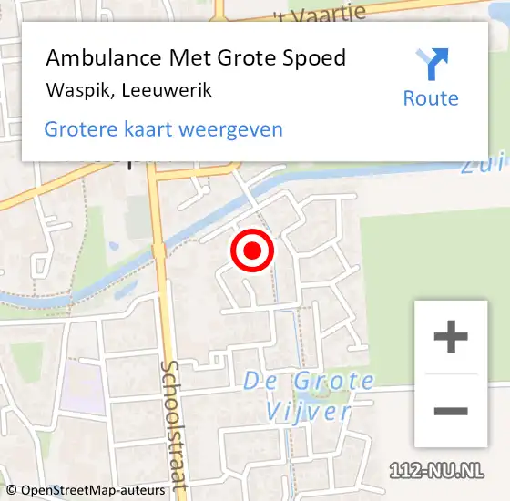 Locatie op kaart van de 112 melding: Ambulance Met Grote Spoed Naar Waspik, Leeuwerik op 16 juli 2019 19:01