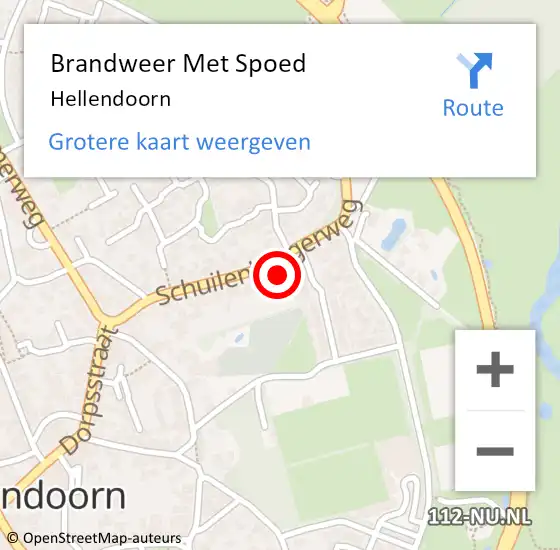 Locatie op kaart van de 112 melding: Brandweer Met Spoed Naar Hellendoorn op 17 juli 2019 11:56
