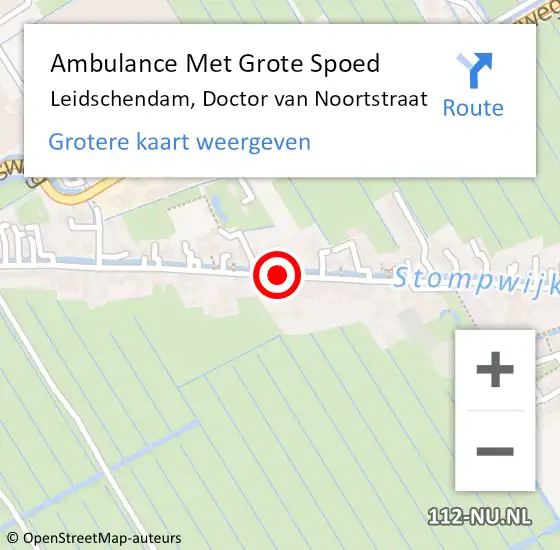 Locatie op kaart van de 112 melding: Ambulance Met Grote Spoed Naar Leidschendam, Doctor van Noortstraat op 20 juli 2019 01:04