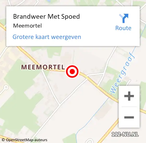 Locatie op kaart van de 112 melding: Brandweer Met Spoed Naar Budel, Meemortel op 20 juli 2019 13:41