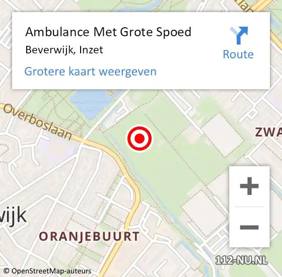 Locatie op kaart van de 112 melding: Ambulance Met Grote Spoed Naar Beverwijk, Inzet op 21 juli 2019 10:53