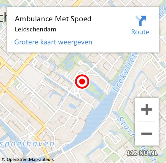 Locatie op kaart van de 112 melding: Ambulance Met Spoed Naar Voorburg op 22 juli 2019 20:31