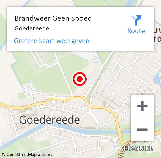 Locatie op kaart van de 112 melding: Brandweer Geen Spoed Naar Goedereede op 24 juli 2019 10:40