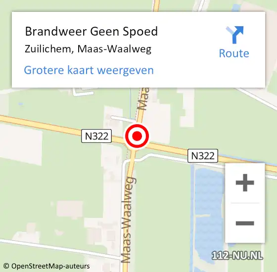 Locatie op kaart van de 112 melding: Brandweer Geen Spoed Naar Zuilichem, Maas-Waalweg op 24 juli 2019 14:28