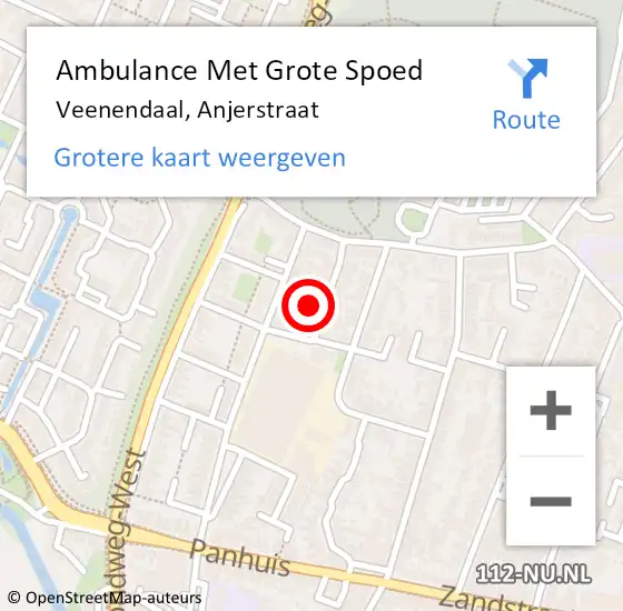 Locatie op kaart van de 112 melding: Ambulance Met Grote Spoed Naar Veenendaal, Anjerstraat op 9 april 2014 06:56