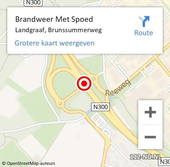 Locatie op kaart van de 112 melding: Brandweer Met Spoed Naar Landgraaf, Brunssummerweg op 5 augustus 2019 20:30