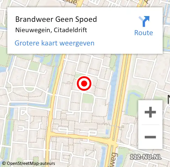 Locatie op kaart van de 112 melding: Brandweer Geen Spoed Naar Nieuwegein, Citadeldrift op 17 augustus 2019 12:15