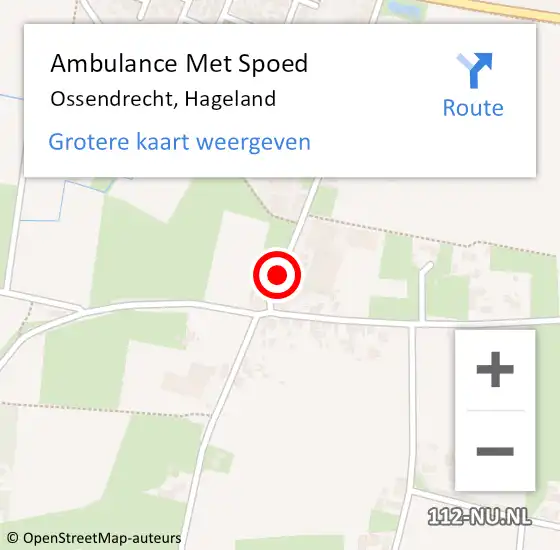 Locatie op kaart van de 112 melding: Ambulance Met Spoed Naar Ossendrecht, Hageland op 20 augustus 2019 23:24