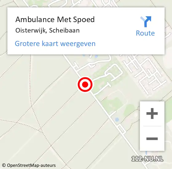 Locatie op kaart van de 112 melding: Ambulance Met Spoed Naar Oisterwijk, Scheibaan op 21 augustus 2019 18:00