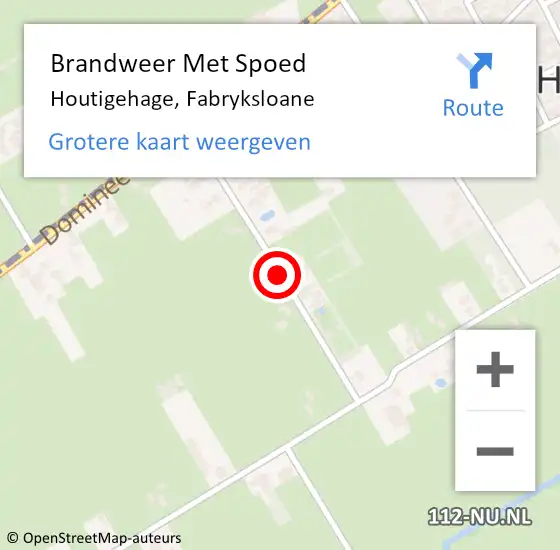 Locatie op kaart van de 112 melding: Brandweer Met Spoed Naar Houtigehage, Fabryksloane op 22 augustus 2019 18:35