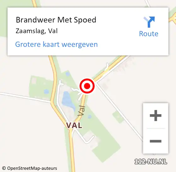 Locatie op kaart van de 112 melding: Brandweer Met Spoed Naar Zaamslag, Val op 24 augustus 2019 08:58