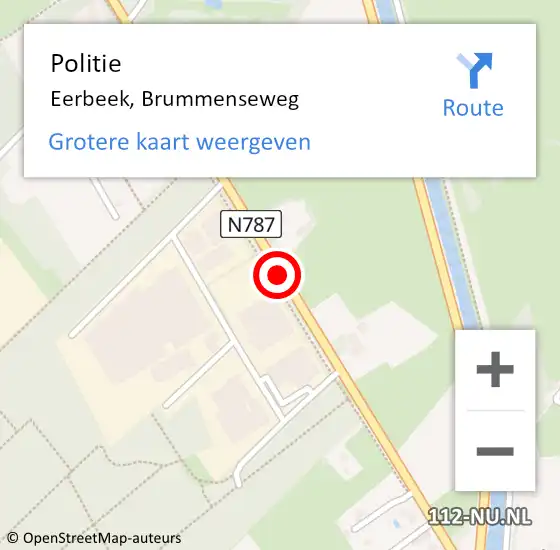 Locatie op kaart van de 112 melding: Politie Eerbeek, Brummenseweg op 24 augustus 2019 15:57