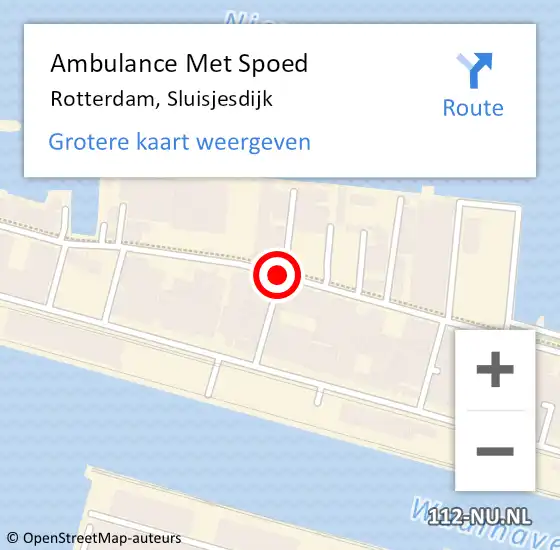 Locatie op kaart van de 112 melding: Ambulance Met Spoed Naar Rotterdam, Eekhoutstraat op 7 september 2019 12:05