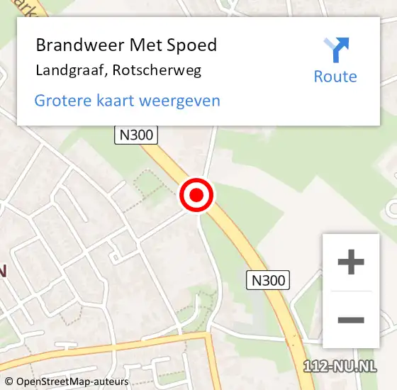 Locatie op kaart van de 112 melding: Brandweer Met Spoed Naar Landgraaf, Rotscherweg op 19 september 2019 07:51