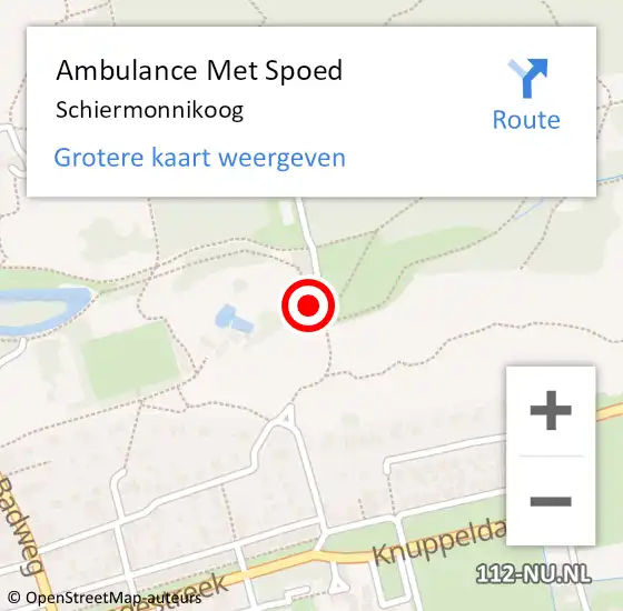 Locatie op kaart van de 112 melding: Ambulance Met Spoed Naar Schiermonnikoog op 28 september 2019 13:18
