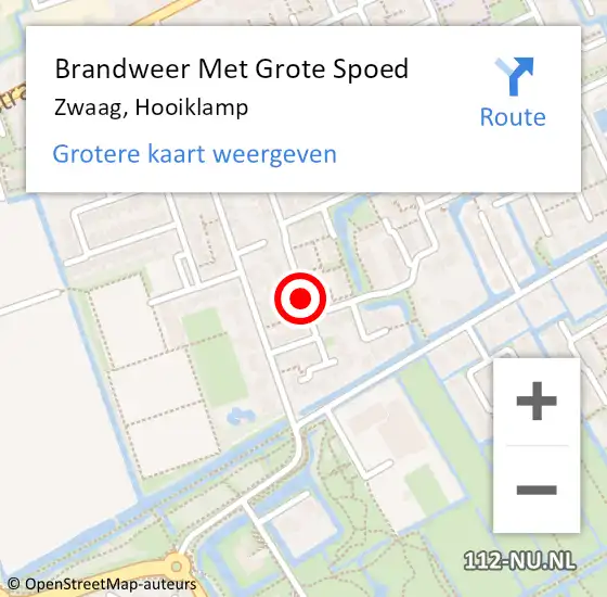 Locatie op kaart van de 112 melding: Brandweer Met Grote Spoed Naar Zwaag, Hooiklamp op 30 september 2019 01:31