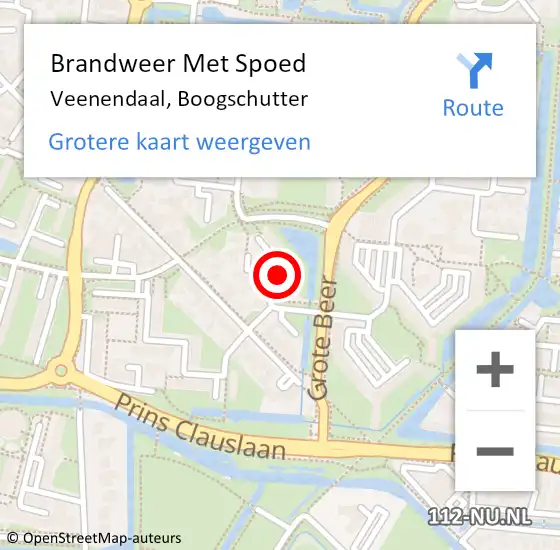 Locatie op kaart van de 112 melding: Brandweer Met Spoed Naar Veenendaal, Boogschutter op 8 oktober 2019 11:56