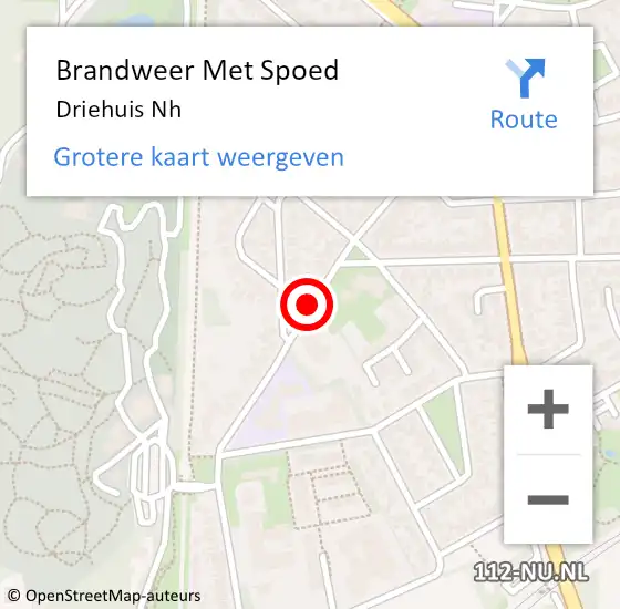 Locatie op kaart van de 112 melding: Brandweer Met Spoed Naar Driehuis Nh op 9 oktober 2019 09:25