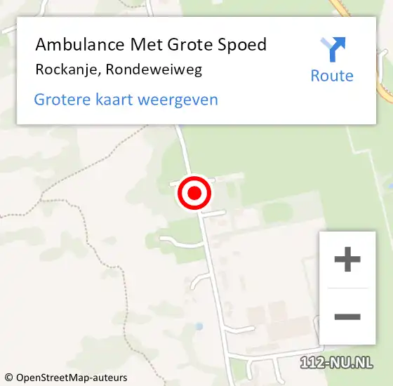 Locatie op kaart van de 112 melding: Ambulance Met Grote Spoed Naar Rockanje, Rondeweiweg op 21 oktober 2019 21:57