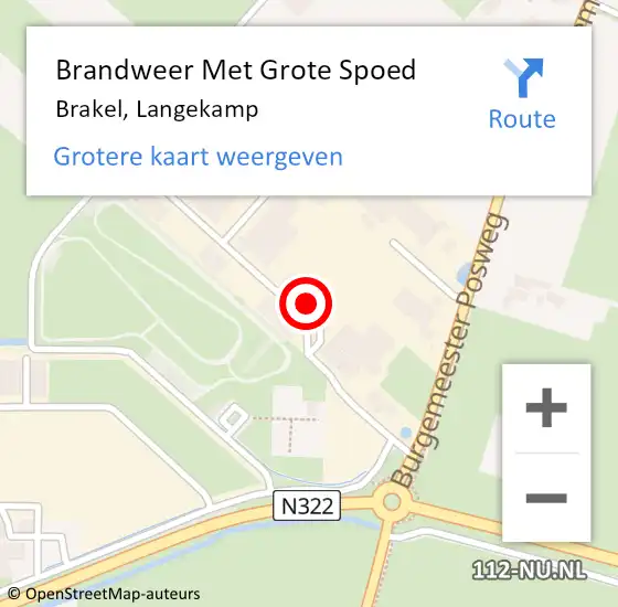 Locatie op kaart van de 112 melding: Brandweer Met Grote Spoed Naar Brakel, Langekamp op 23 oktober 2019 05:32