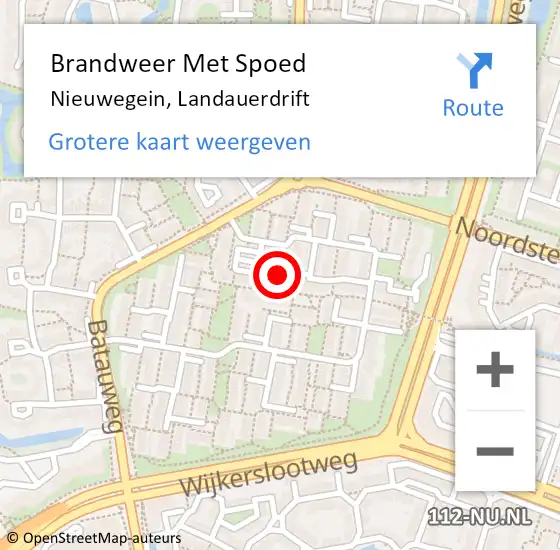 Locatie op kaart van de 112 melding: Brandweer Met Spoed Naar Nieuwegein, Landauerdrift op 24 oktober 2019 19:42