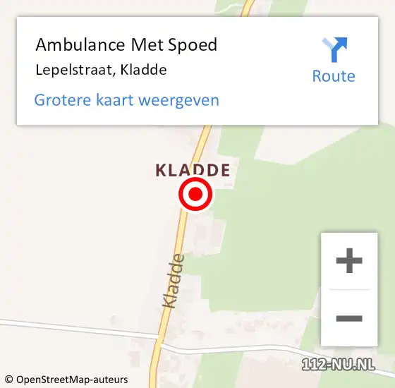 Locatie op kaart van de 112 melding: Ambulance Met Spoed Naar Lepelstraat, Kladde op 17 april 2014 22:04