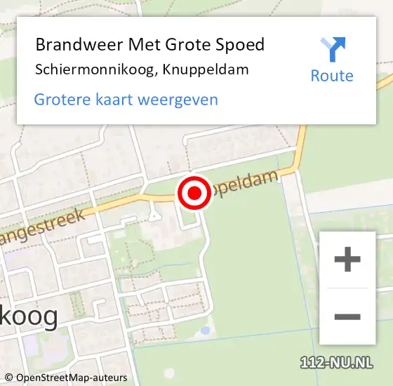 Locatie op kaart van de 112 melding: Brandweer Met Grote Spoed Naar Schiermonnikoog, Knuppeldam op 29 oktober 2019 17:47