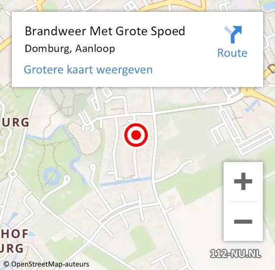 Locatie op kaart van de 112 melding: Brandweer Met Grote Spoed Naar Domburg, Aanloop op 5 november 2019 17:49