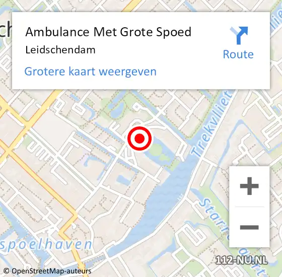 Locatie op kaart van de 112 melding: Ambulance Met Grote Spoed Naar Voorburg op 7 november 2019 09:57