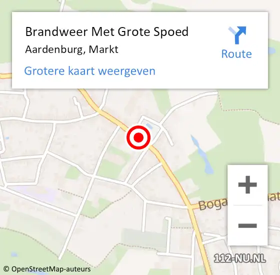 Locatie op kaart van de 112 melding: Brandweer Met Grote Spoed Naar Aardenburg, Markt op 12 november 2019 08:57