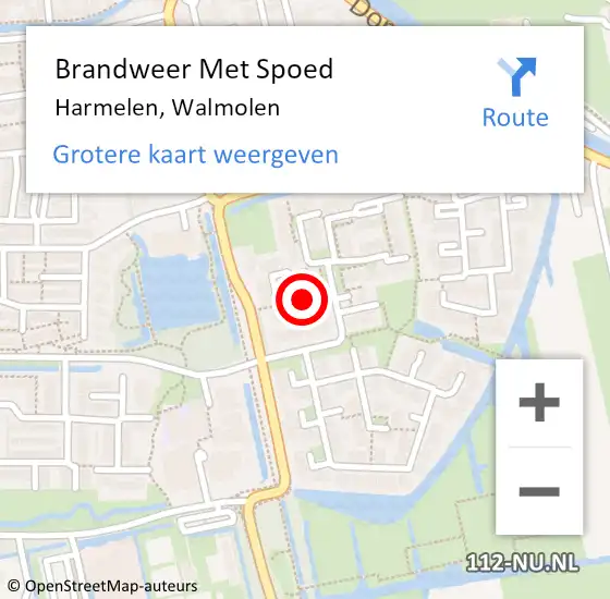 Locatie op kaart van de 112 melding: Brandweer Met Spoed Naar Harmelen, Walmolen op 18 november 2019 19:38