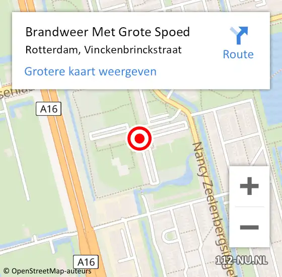 Locatie op kaart van de 112 melding: Brandweer Met Grote Spoed Naar Rotterdam, Favrestraat op 21 november 2019 14:58
