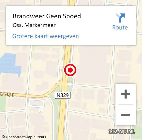 Locatie op kaart van de 112 melding: Brandweer Geen Spoed Naar Oss, Markermeer op 25 november 2019 15:35