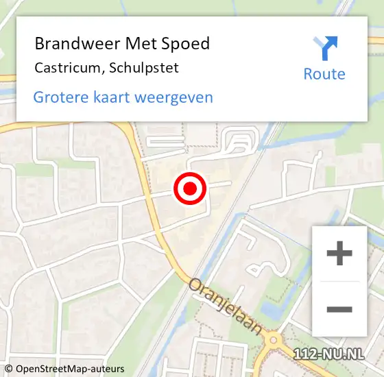 Locatie op kaart van de 112 melding: Brandweer Met Spoed Naar Castricum, Schulpstet op 28 december 2019 21:34