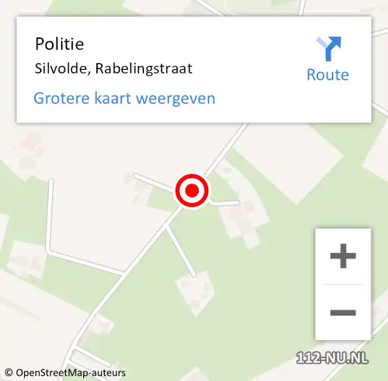 Locatie op kaart van de 112 melding: Politie Silvolde, Rabelingstraat op 31 december 2019 02:18