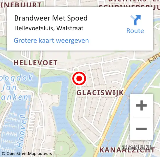 Locatie op kaart van de 112 melding: Brandweer Met Spoed Naar Hellevoetsluis, Walstraat op 31 december 2019 19:52