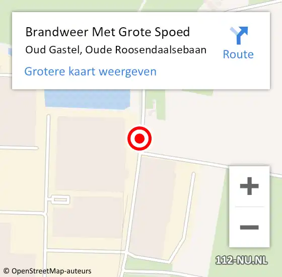 Locatie op kaart van de 112 melding: Brandweer Met Grote Spoed Naar Rucphen, Roosendaalsebaan op 9 januari 2020 08:40