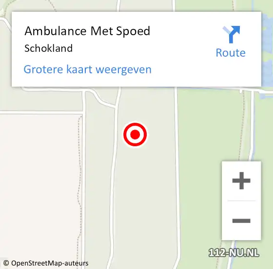 Locatie op kaart van de 112 melding: Ambulance Met Spoed Naar Schokland op 10 januari 2020 10:16